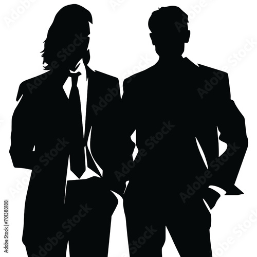 business people silhouettes