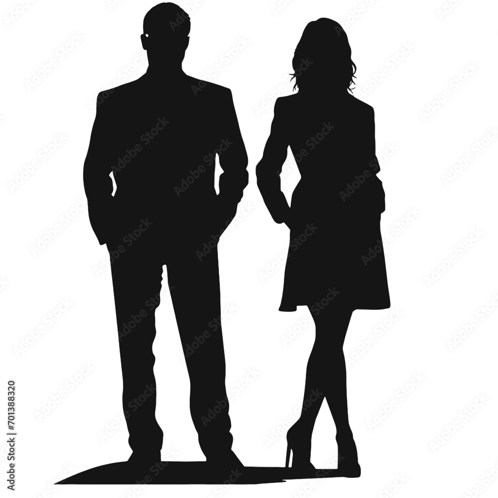 business people silhouettes