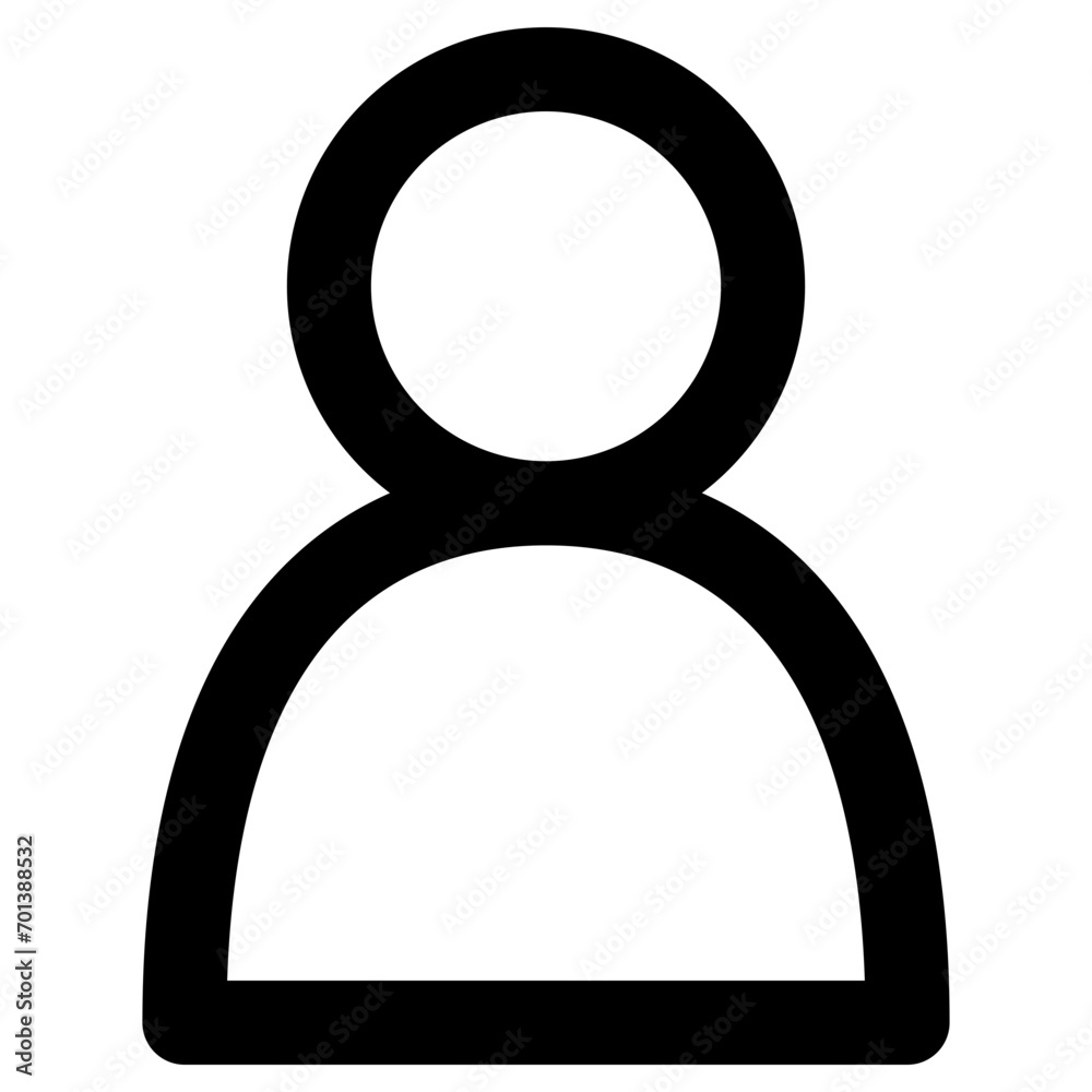 User icon in outline style. Simple default symbol vector — pixel-perfect icon. User icon in outline style. Simple default symbol vector — pixel-perfect icon.