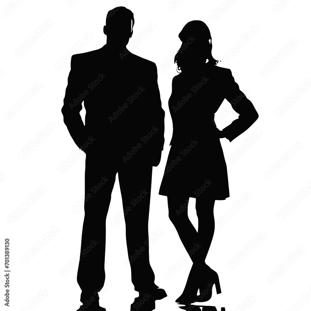 business people silhouette