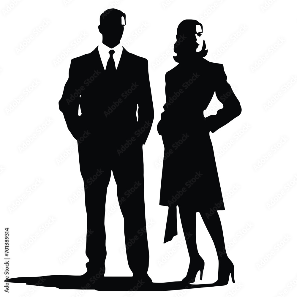 business people silhouettes vector illustration business people silhouettes vector illustration