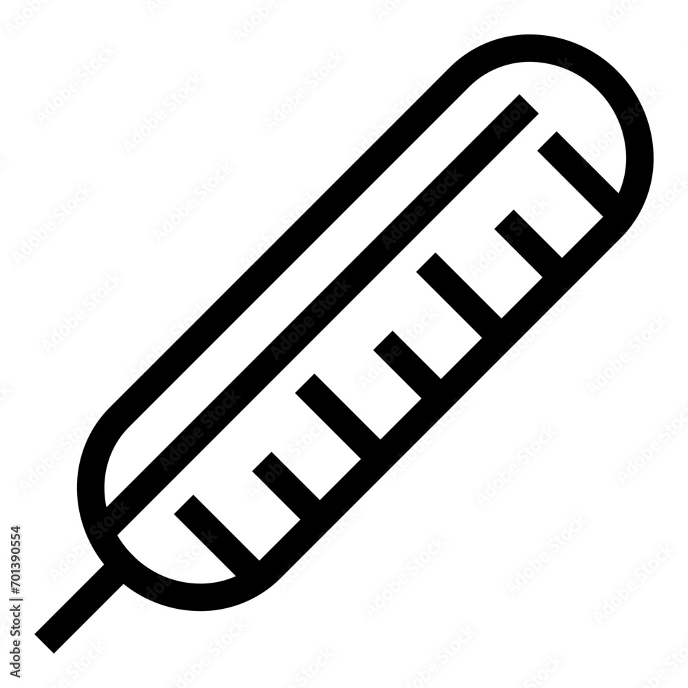 Thermometer icon in outline style. Simple ANOTHERSYNONYMNAME vector illustration — pixel-perfect icon. Thermometer icon in outline style. Simple ANOTHERSYNONYMNAME vector illustration — pixel-perfect icon.