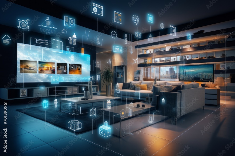 Smart house concept. Smart home. Home automation. Smart house concept. Smart home. Home automation.