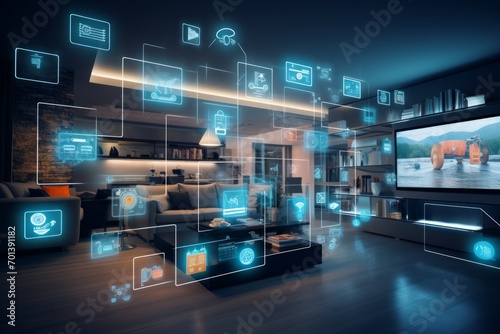 Smart house concept. Smart home. Home automation.