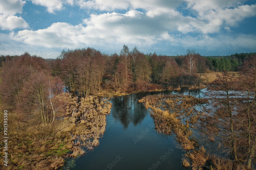 Flood from the small Grabia river, Poland. Flood from the small Grabia river, Poland.
