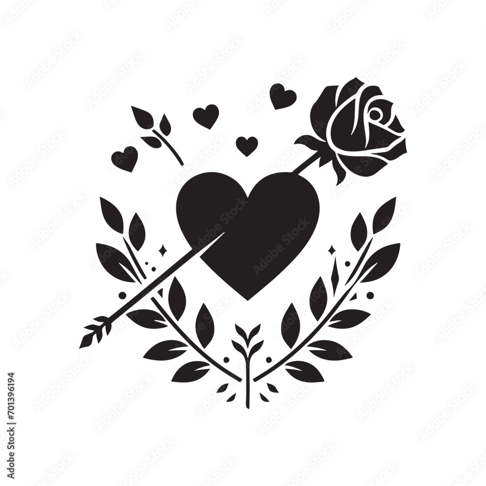 Romantic Valentine Embrace: Silhouette of Love, Loving Shadows, Ephemeral Romance - Black vector Valentine Day Silhouette, Valentine Stock Vector
Romantic Valentine Embrace: Silhouette of Love, Loving Shadows, Ephemeral Romance - Black vector Valentine Day Silhouette, Valentine Stock Vector