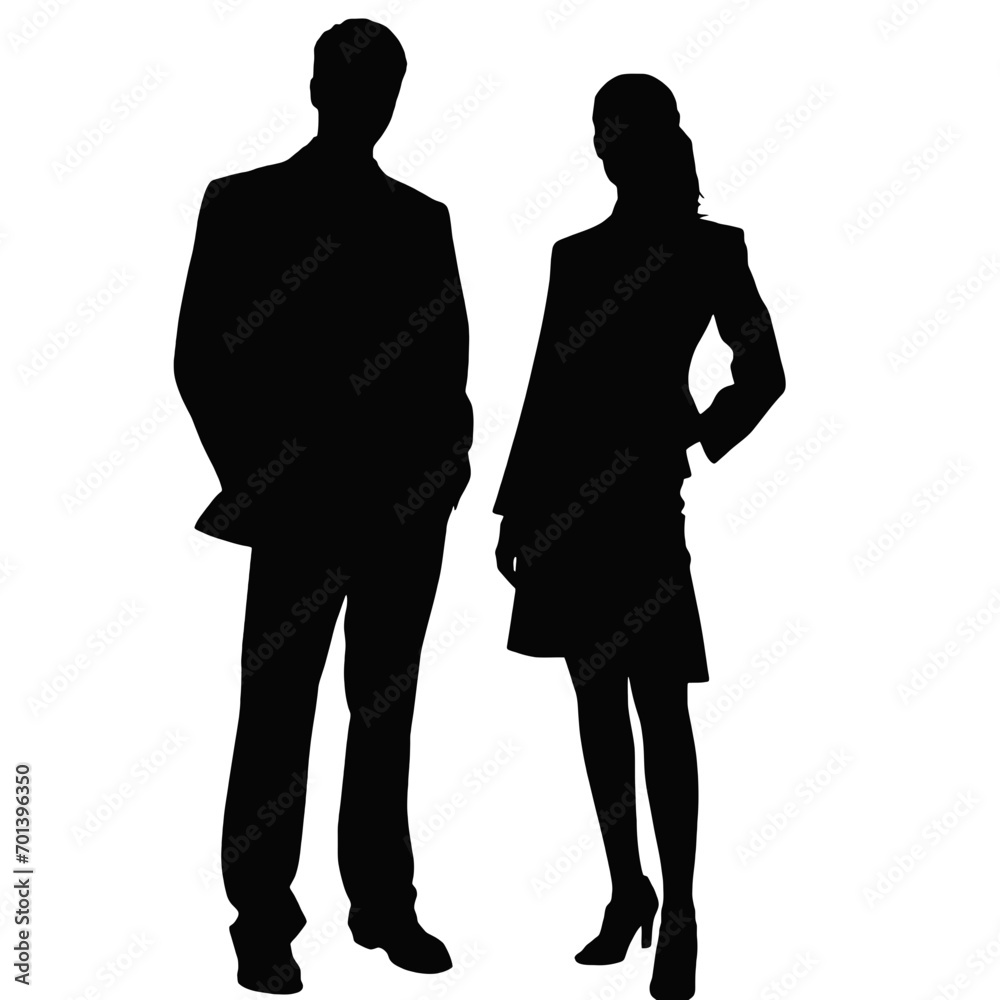 business people silhouettes