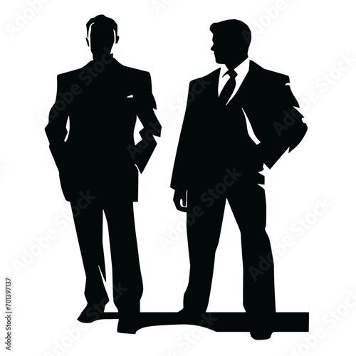 Wallpaper Mural business people silhouettes vector illustration  Torontodigital.ca