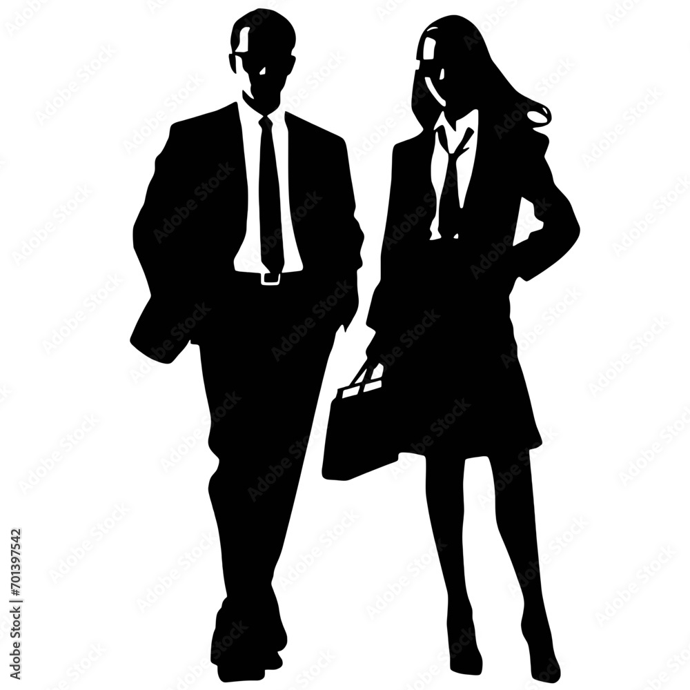 business people silhouettes vector illustration business people silhouettes vector illustration