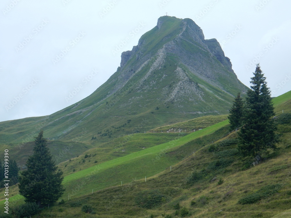 Damulser Mittagspitze mountain, Voralberg, Austria
