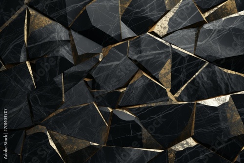 black marble background with yellow veins