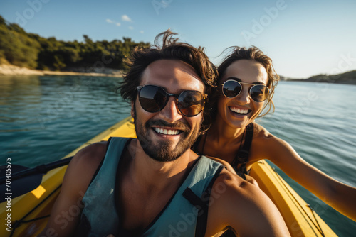 Sun-kissed Joy: Couple's Selfie Adventure on a Kayak  © Distinctive Images