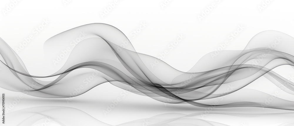 Abstract white wave and curve design with a modern and smooth motion. - obrazy, fototapety, plakaty 