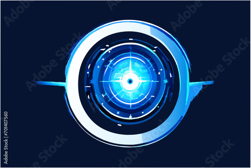 Quantum teleportation experiment vektor illustation