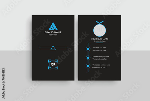  Business card template luxury and elegant business card Creative and modern business card. Creative layout corporate identity, professional presentation layout for marketing. 