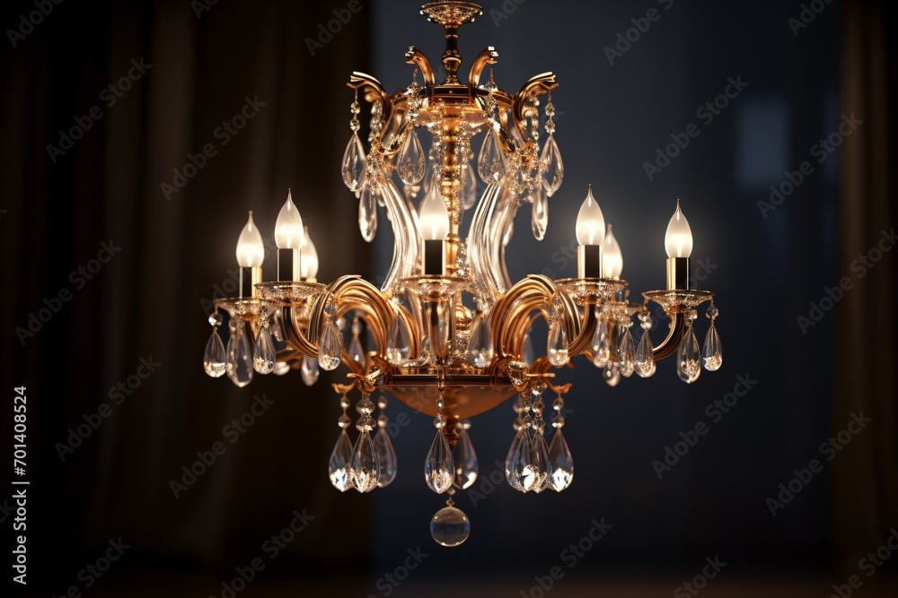 A premium chandelier in a luxurious house A premium chandelier in a luxurious house