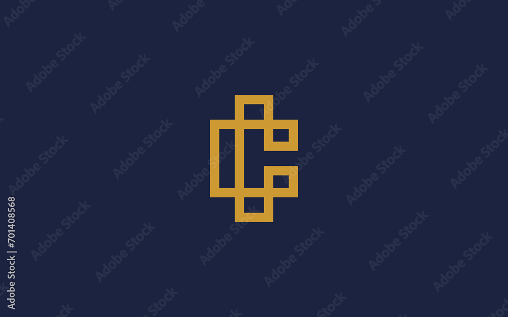 Fototapeta premium letter ci logo icon design vector design template inspiration