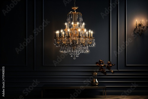 A premium chandelier in a luxurious house