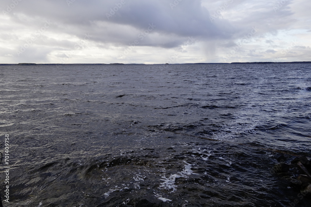 Fototapeta premium clouds over the sea