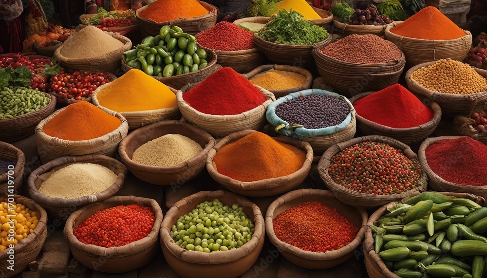 Fototapeta premium spices in the market