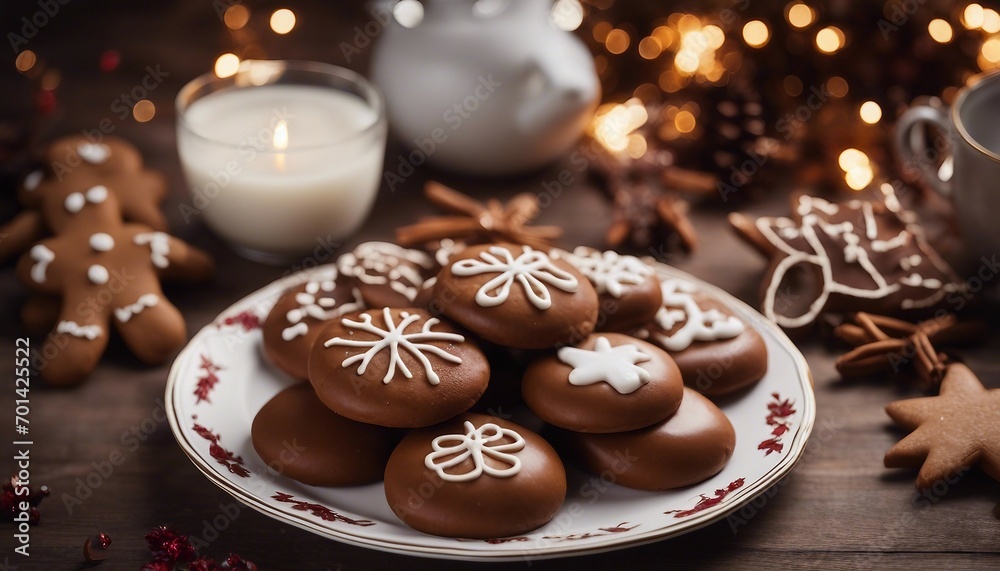 christmas cookies and chocolate christmas cookies and chocolate