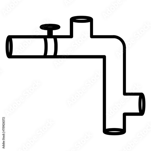  water pipe line icon