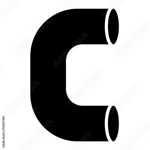  water pipe glyph icon