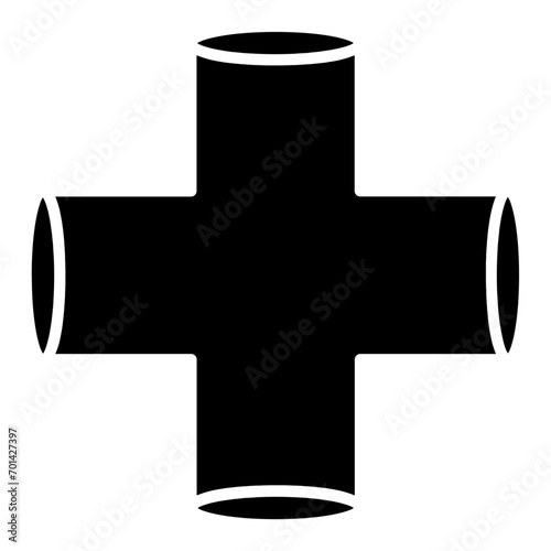  water pipe glyph icon