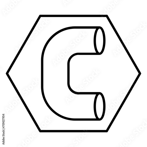  water pipe line icon