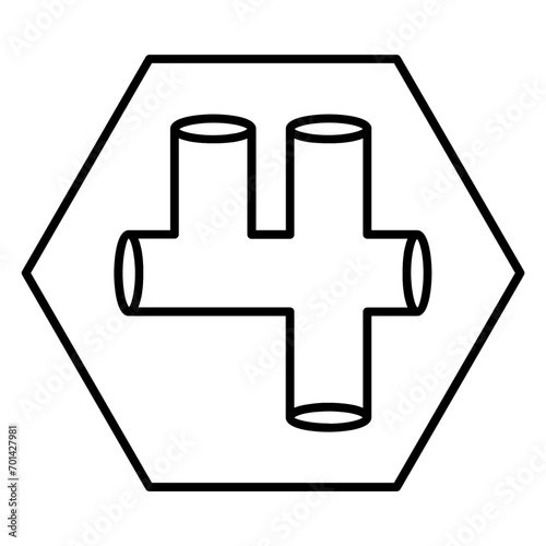  water pipe line icon