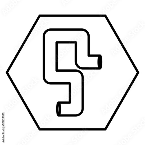  water pipe line icon