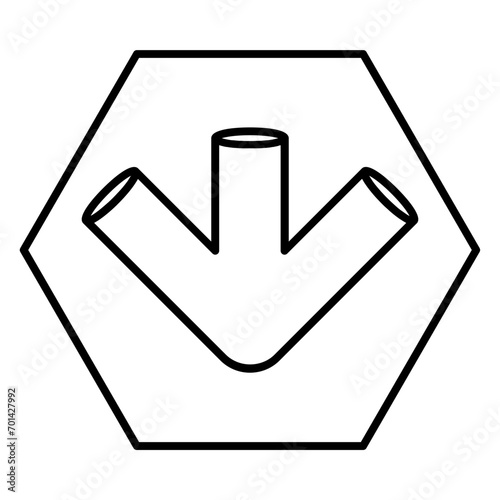  water pipe line icon