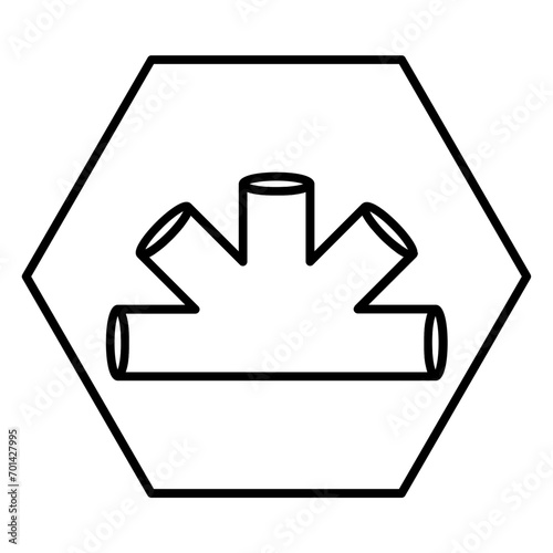  water pipe line icon