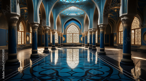 Elegant Masjid in Jeddah mosque, Kaaba in Mecca Saudi Arabia, Islamic Mosque, Ramdan, Background, Generative AI photo