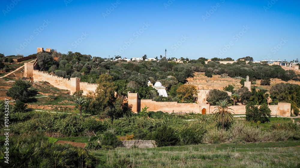 The landscape of Rabat, the capital city of Morocco.