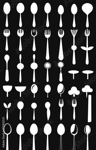 set of silhouettes