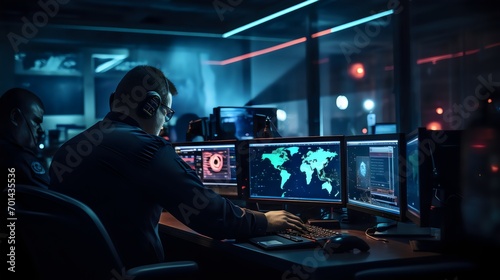 Agents, Call Center, Mission Control Hub, Tech-Powered Operations, Emergency Response Nexus, High-Tech Coordination, Call Center Vigilance, 911 Action Center, Tech-Infused Command, Efficient Call Hand