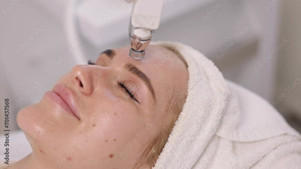 Skincare therapy, Massage benefits, Vacuum therapy. Closeup display of