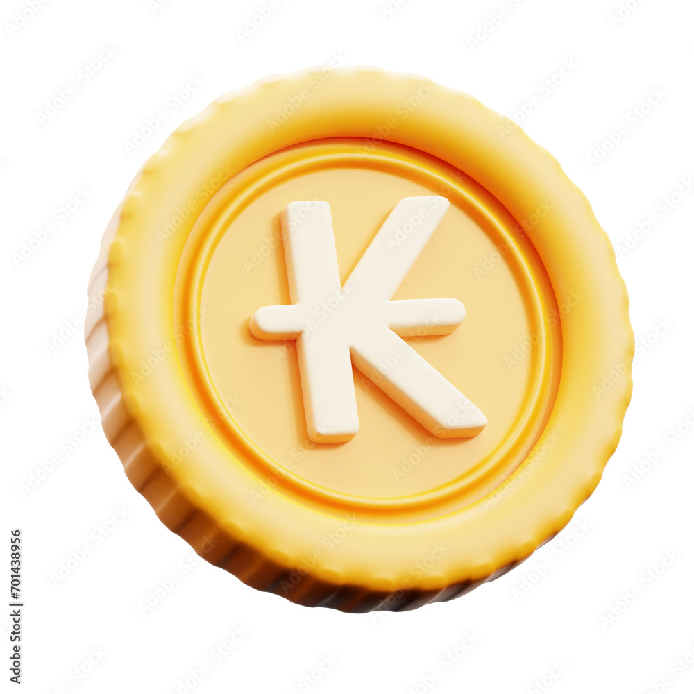 Kip Laos Currency 3d Icon Kip Laos Currency 3d Icon