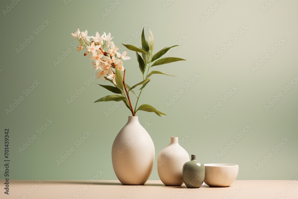 Ceramic flower pot and vase for home decor Ceramic flower pot and vase for home decor