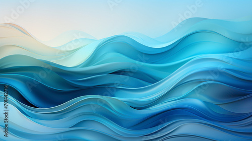A serene ocean blue gradient on a seamless solid color canvas. © HASHMAT
