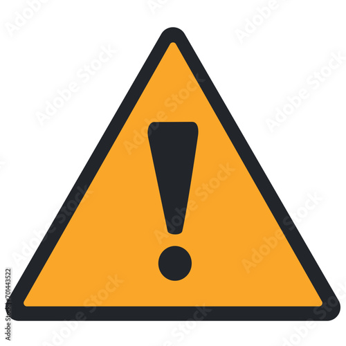 WARNING PICTOGRAM, GENERAL WARNING SIGN ISO 7010 - W001