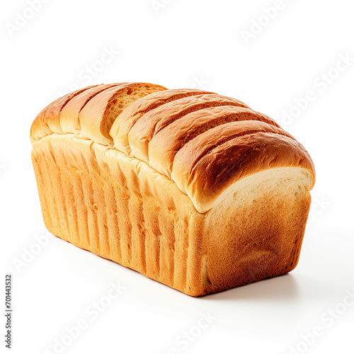 Sandwich bread isolated on white background. Generative AI photo