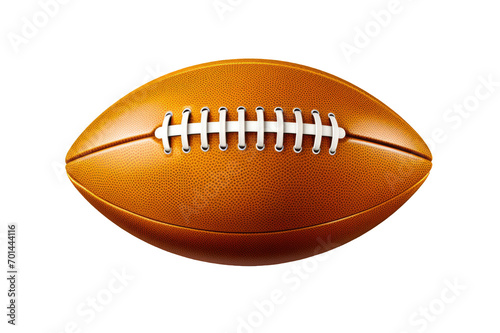 American College High School Football ball isolated on cut out PNG transparent background