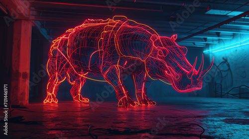 Hippo Behemoth: Neon Wire Wonder