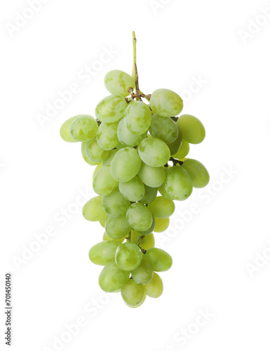 Fresh ripe juicy grapes isolated on white
