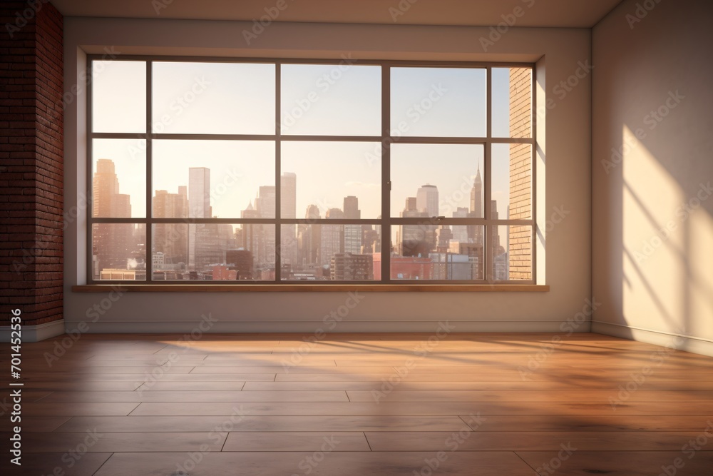 Fototapeta premium A newly constructed empty flat