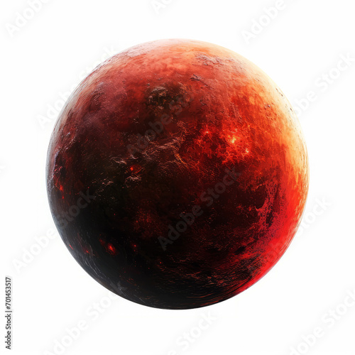 A red dwarf star scifi Vespera Blaze with a white background photo