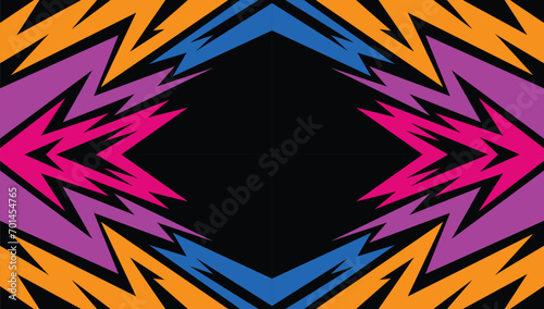 Abstract background with jagged lines pattern and with some copy space area