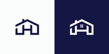 Letter J, H and D logo design in the shape of a house